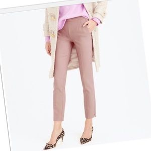 J. Crew Martie Pant cropped dusty rose